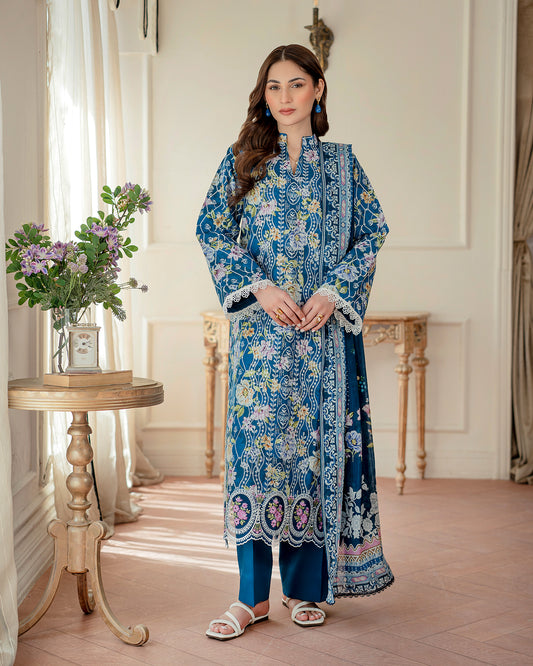 Printkari Embroidered Vol 02 D# 07
