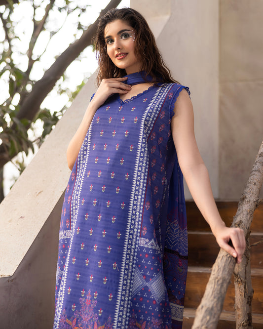 Exclusive Summer 3 Pc Print - Vol 1 - D 09